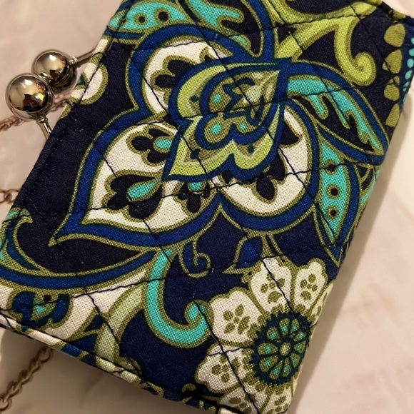 STUNNING & Rare Vera Bradley Wallet With Clutch Silver Coin Purse. - Picture 4 of 11